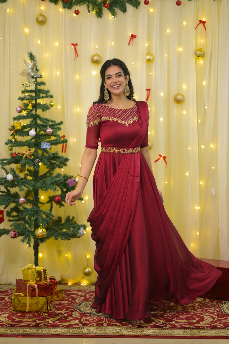 Draped Dresses Online – Modern Designer Dresses