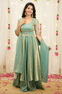 Tamana series 2 | Blue Premium Lehenga Online in India – Wedding & Festive | Akira