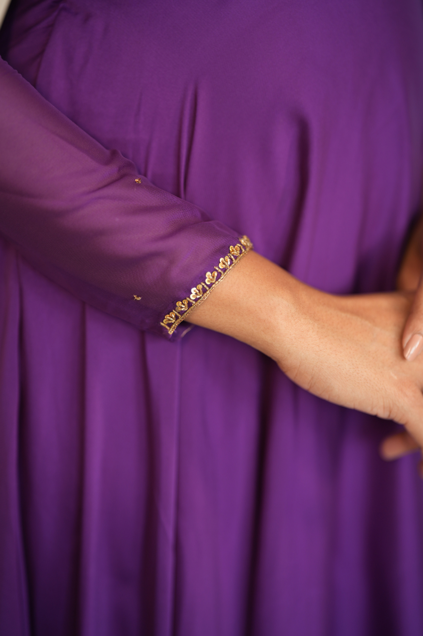 Radha - Violet Premium Anarkali