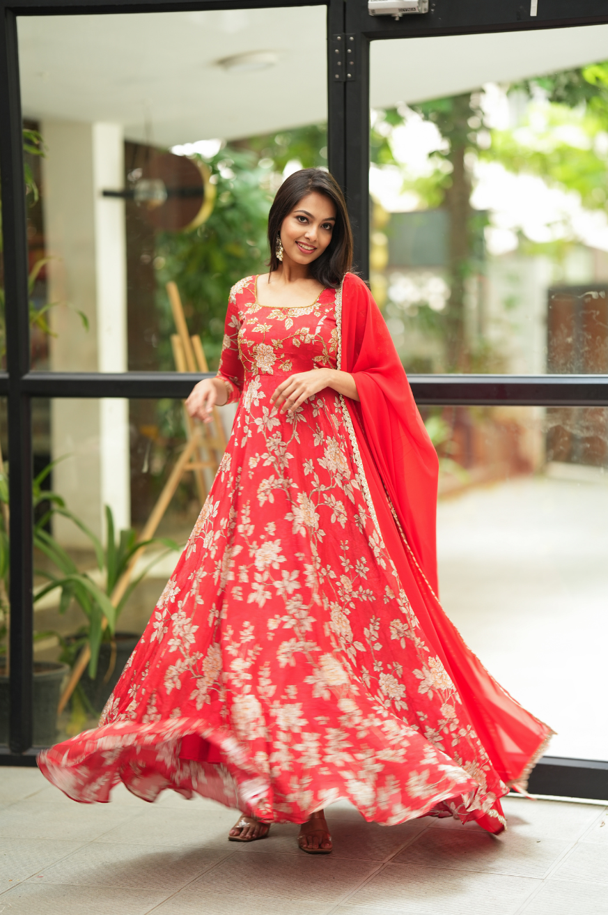 NEHA - Premium floral Designer Anarkali