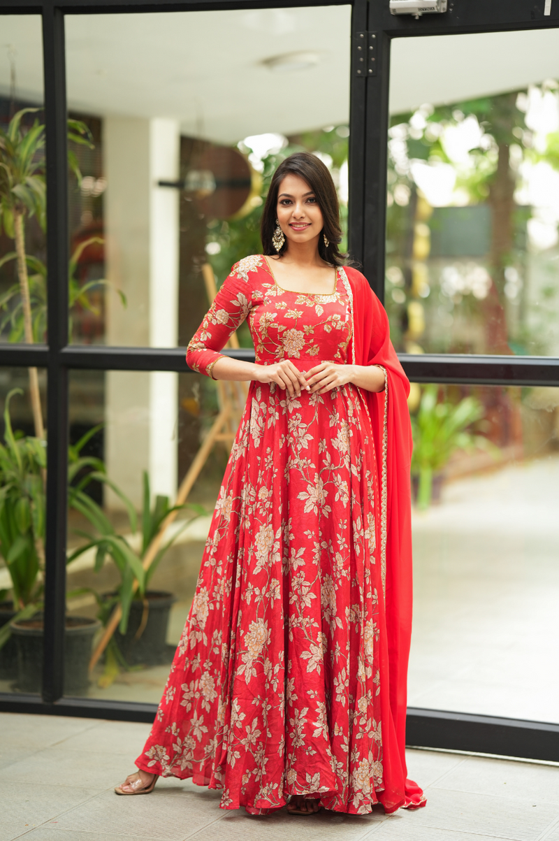 NEHA - Premium floral Designer Anarkali