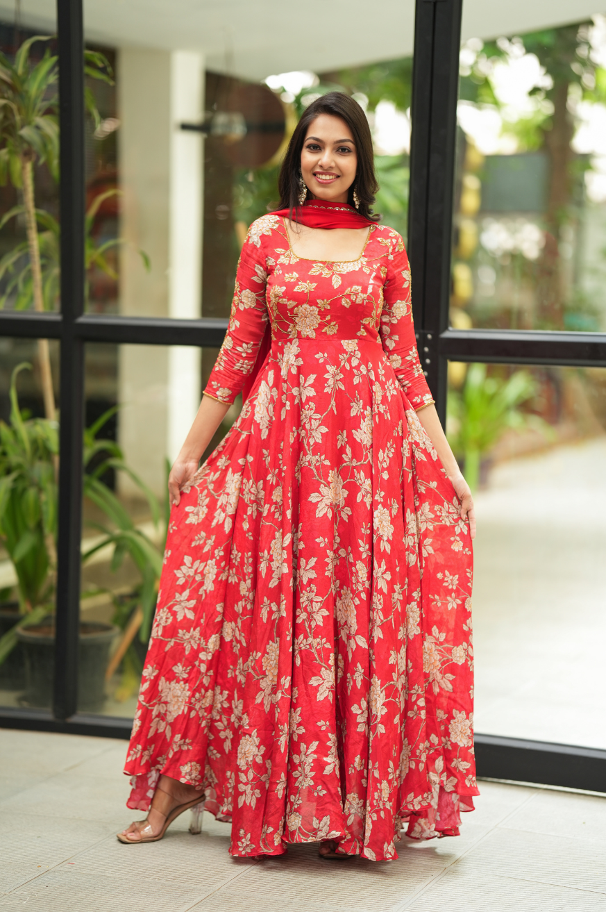 NEHA - Premium floral Designer Anarkali