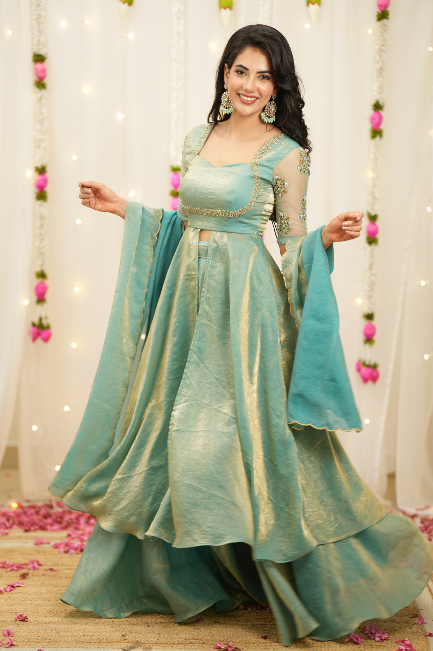 Tamana series 2 | Blue Premium Lehenga Online in India – Wedding & Festive | Akira