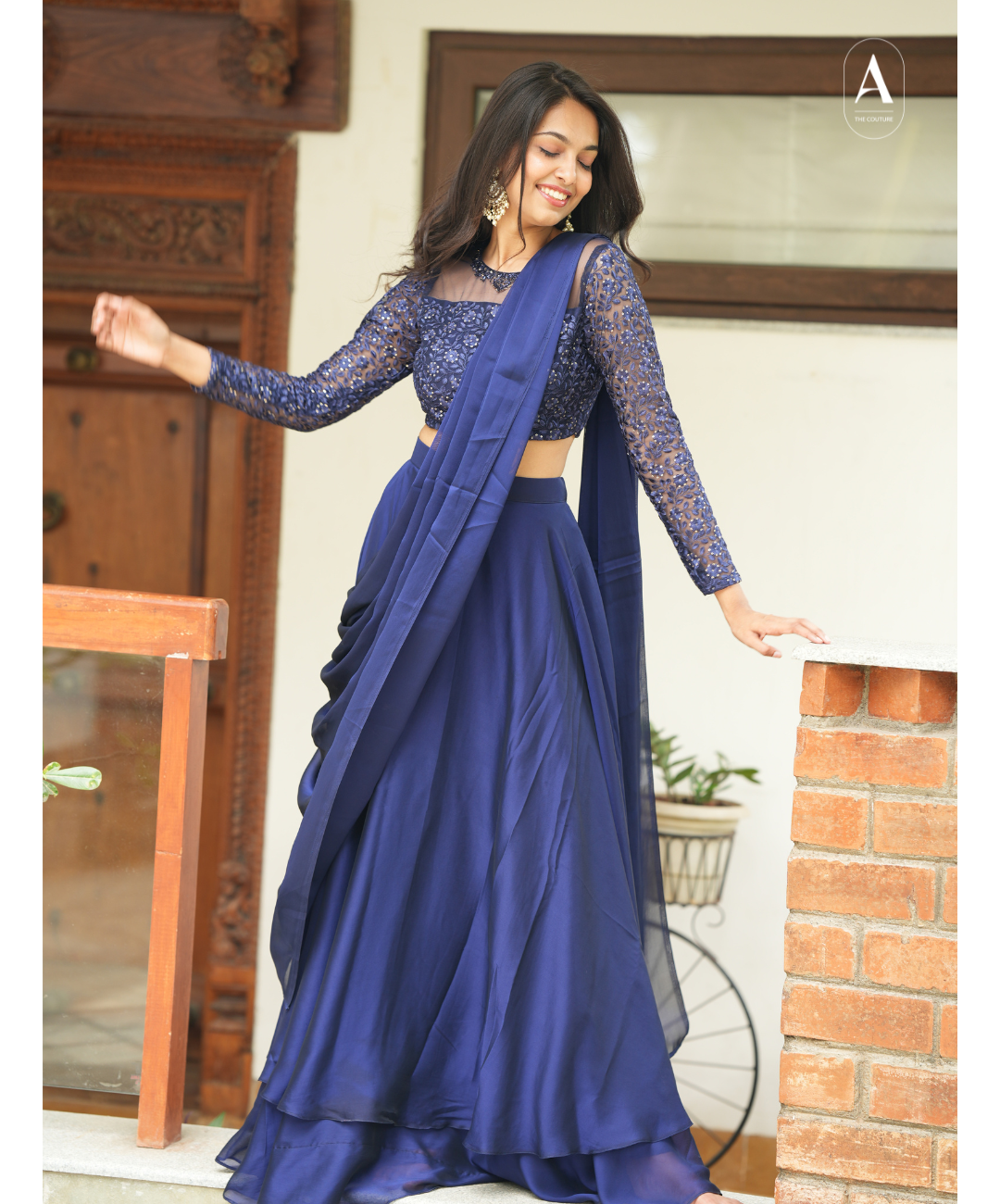 Preethi - Crop top and skirt