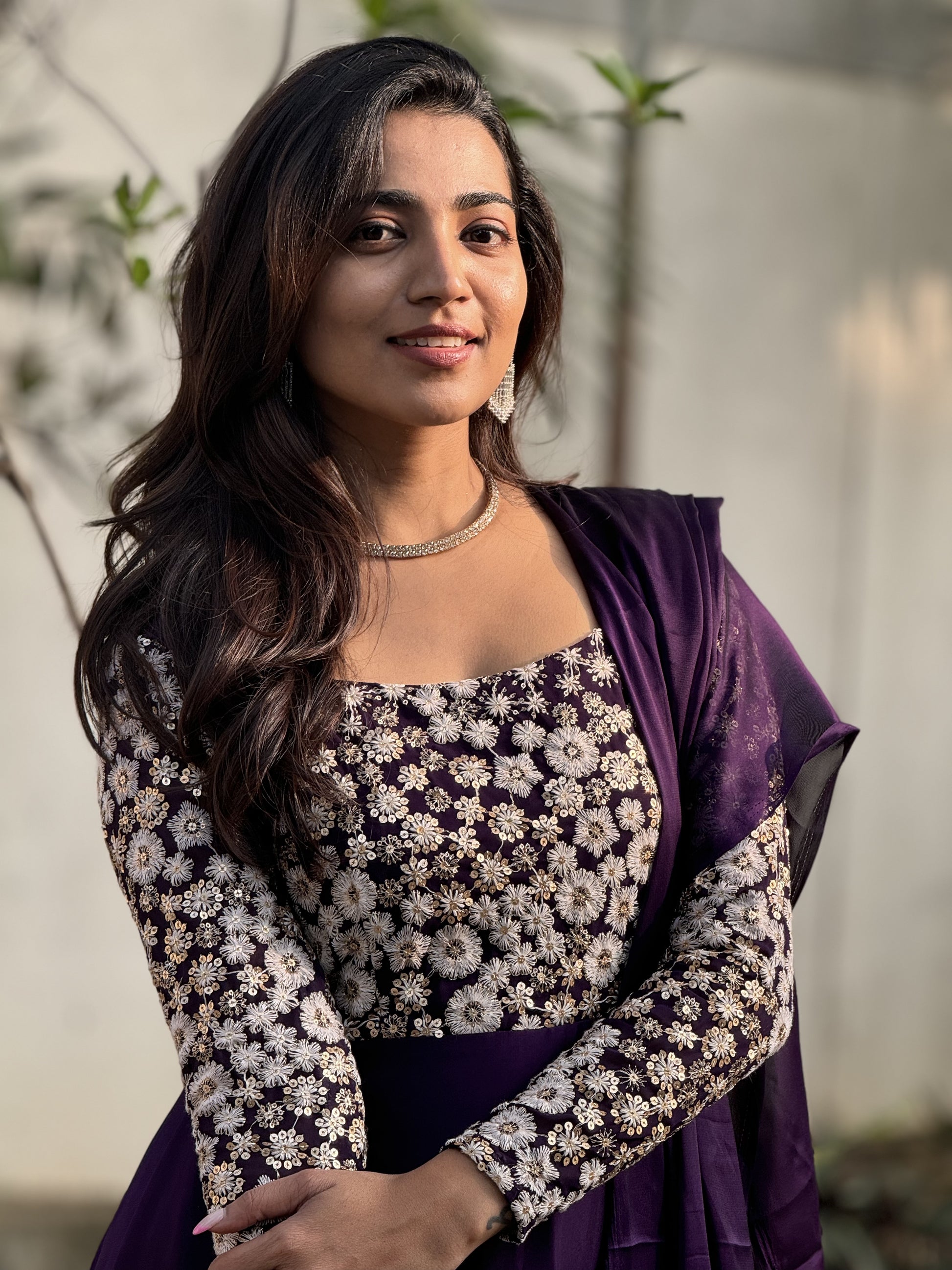 Chetna – Glossy Georgette Anarkali with Dupatta | Party & Traditional Wear