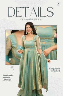 Tamana series 2 | Blue Premium Lehenga Online in India – Wedding & Festive | Akira