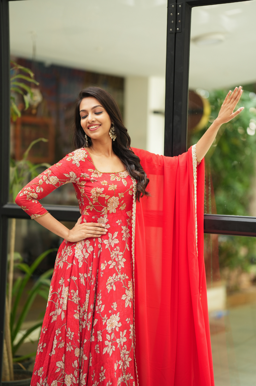 NEHA - Premium floral Designer Anarkali