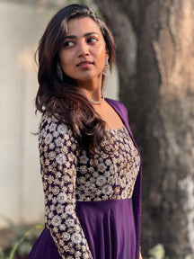 Chetna – Glossy Georgette Anarkali with Dupatta | Party & Traditional Wear