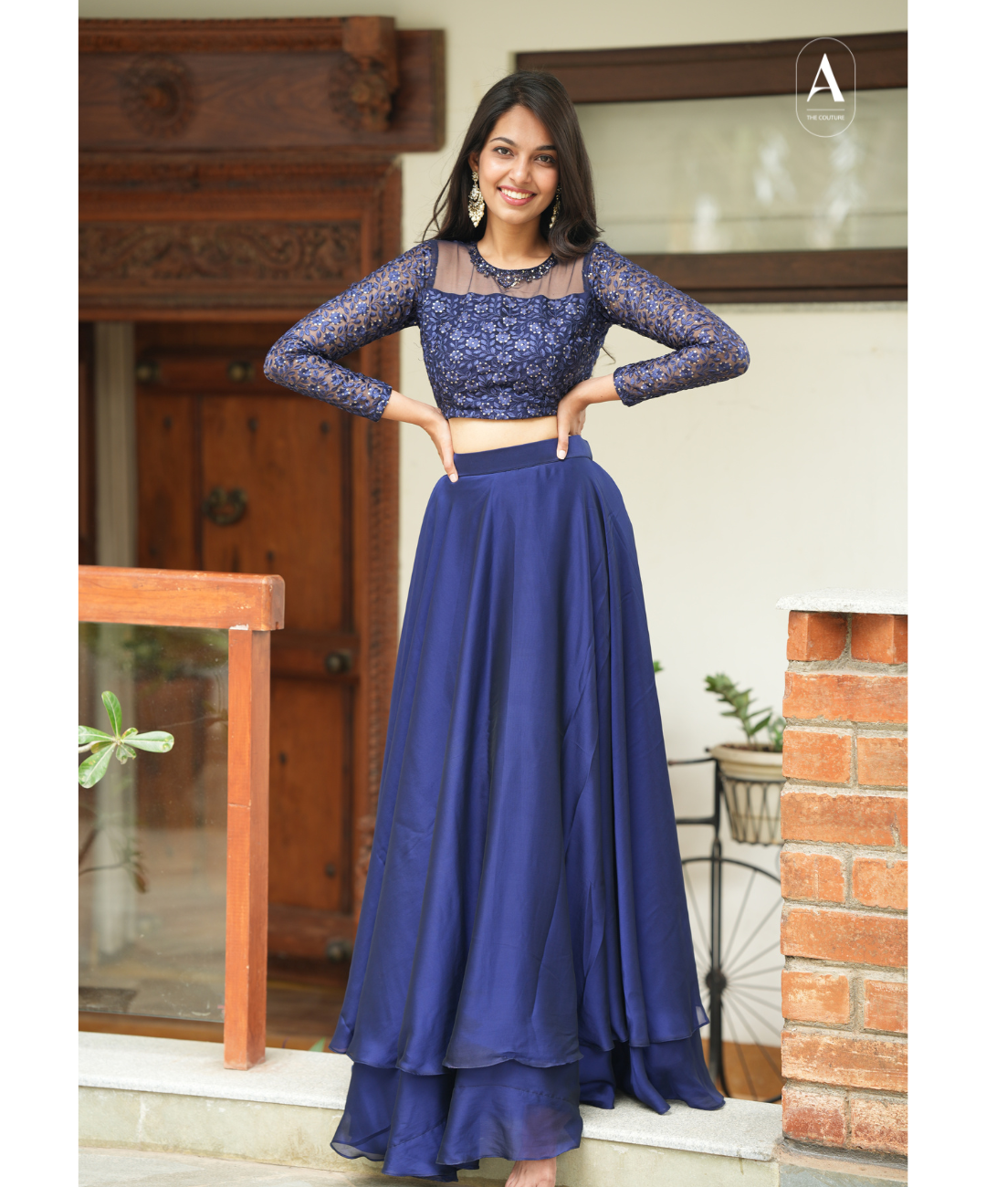 Preethi - Crop top and skirt