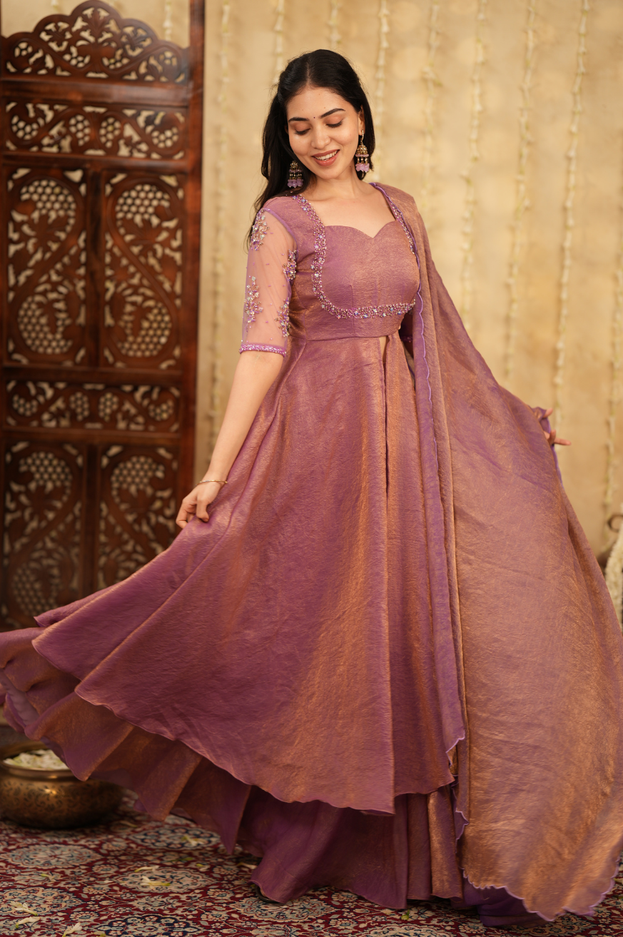 Tamana collection|Lavender Premium Lehenga Online in India for Wedding & Festive Wear | Akira