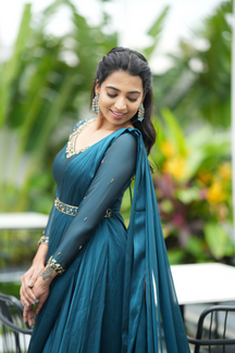 Roshini Collection
Premium Designer hand worked Drape Anarkali