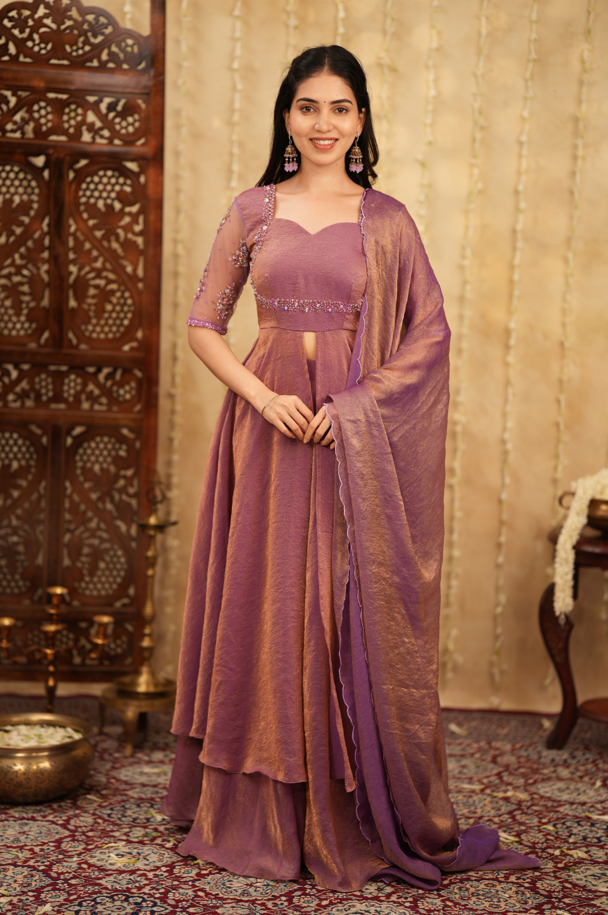 Tamana collection|Lavender Premium Lehenga Online in India for Wedding & Festive Wear | Akira