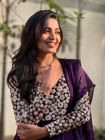 Chetna – Glossy Georgette Anarkali with Dupatta | Party & Traditional Wear