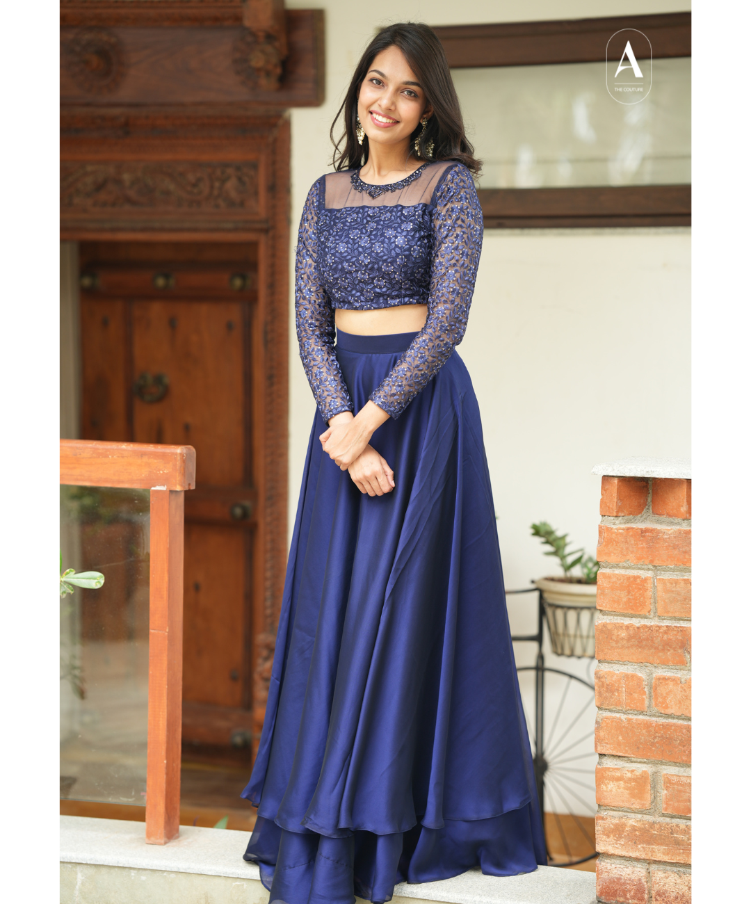 Preethi - Crop top and skirt