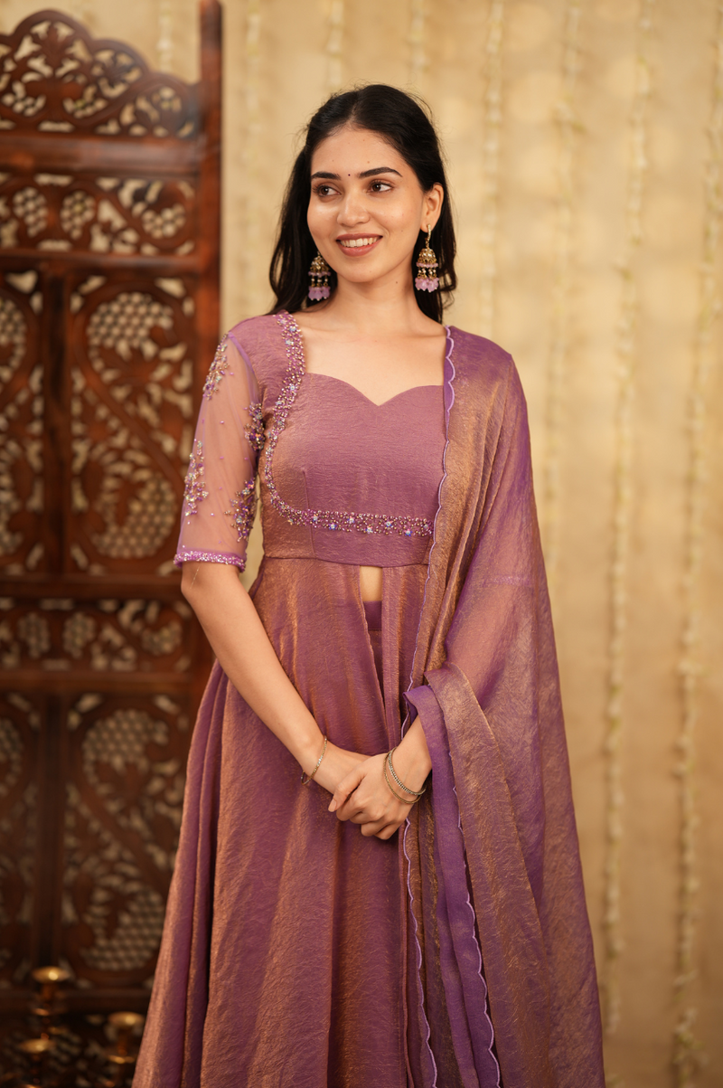 Tamana collection|Lavender Premium Lehenga Online in India for Wedding & Festive Wear | Akira