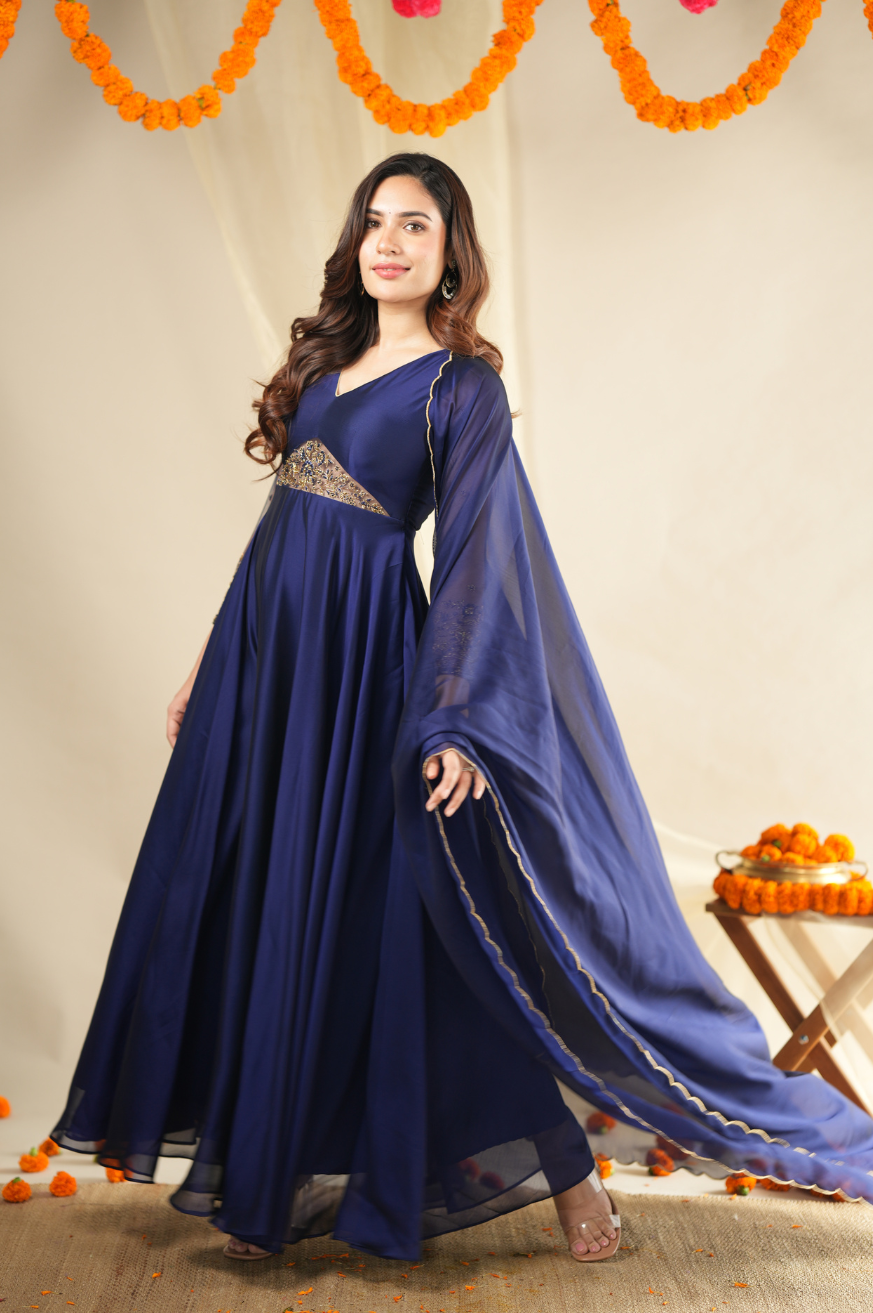 Zoel collection Premium Festive Hand-worked Designer Anarkali