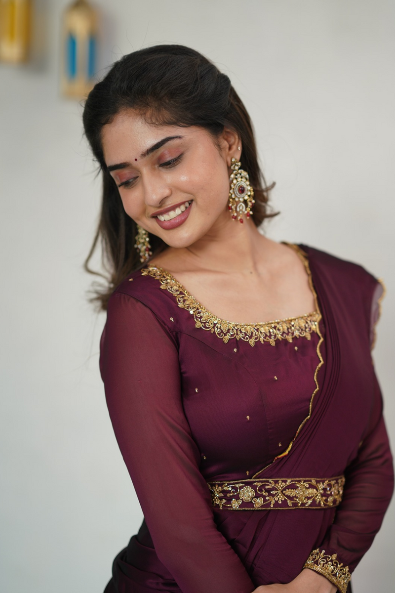 Deethya - Draped Ananrkali