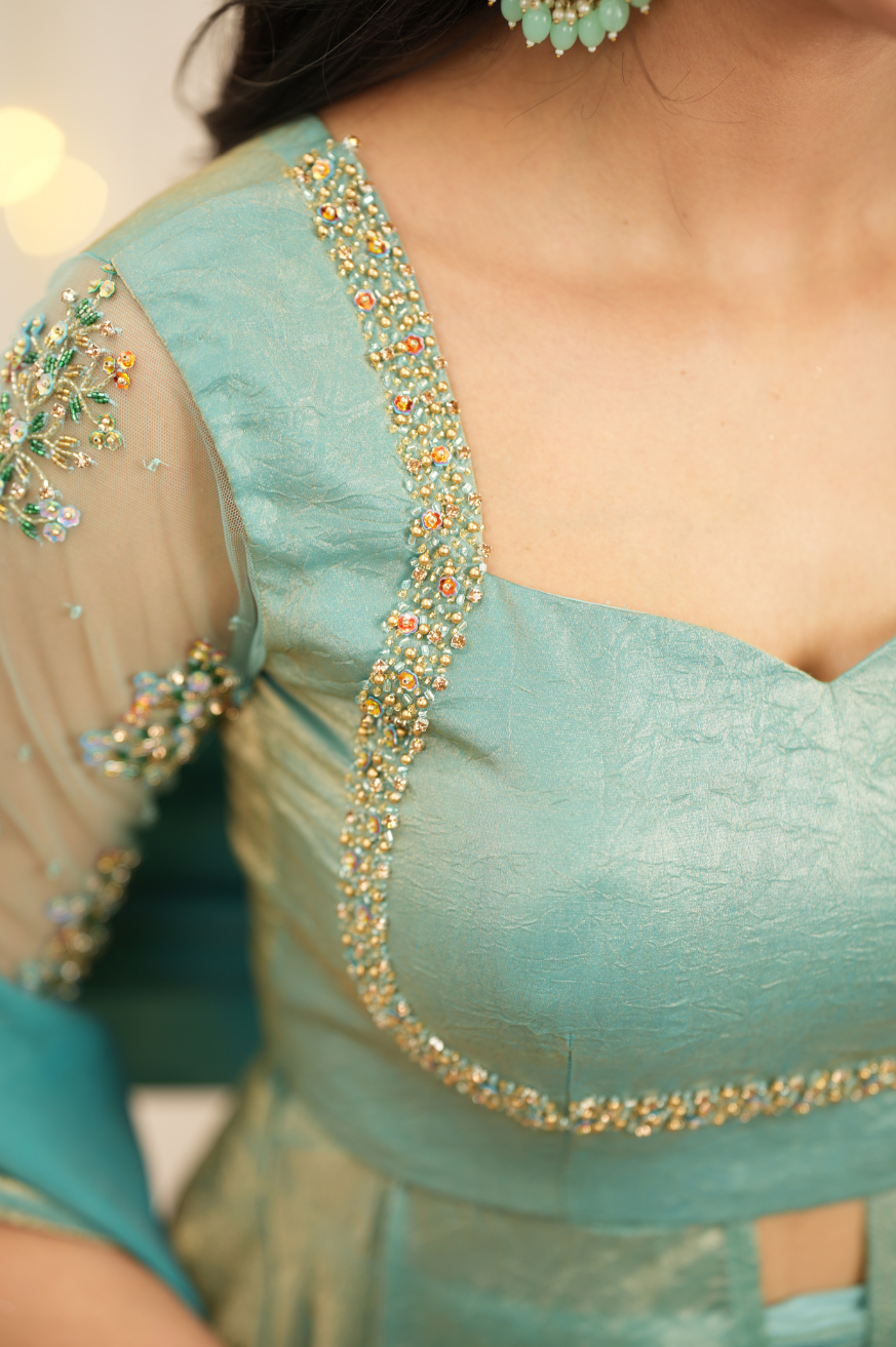 Tamana series 2 | Blue Premium Lehenga Online in India – Wedding & Festive | Akira