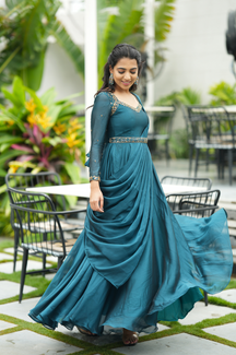 Roshini Collection
Premium Designer hand worked Drape Anarkali