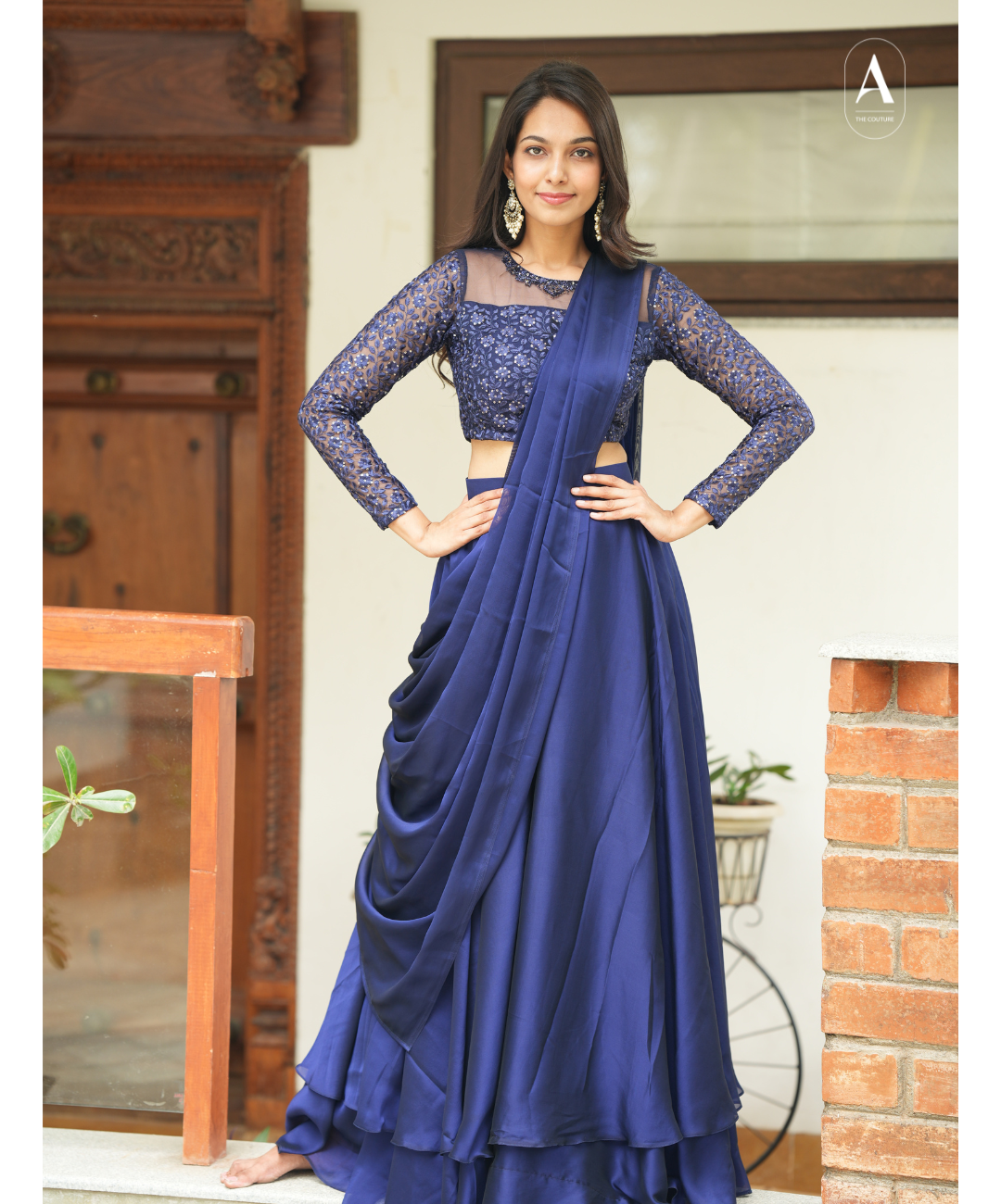 Preethi - Crop top and skirt