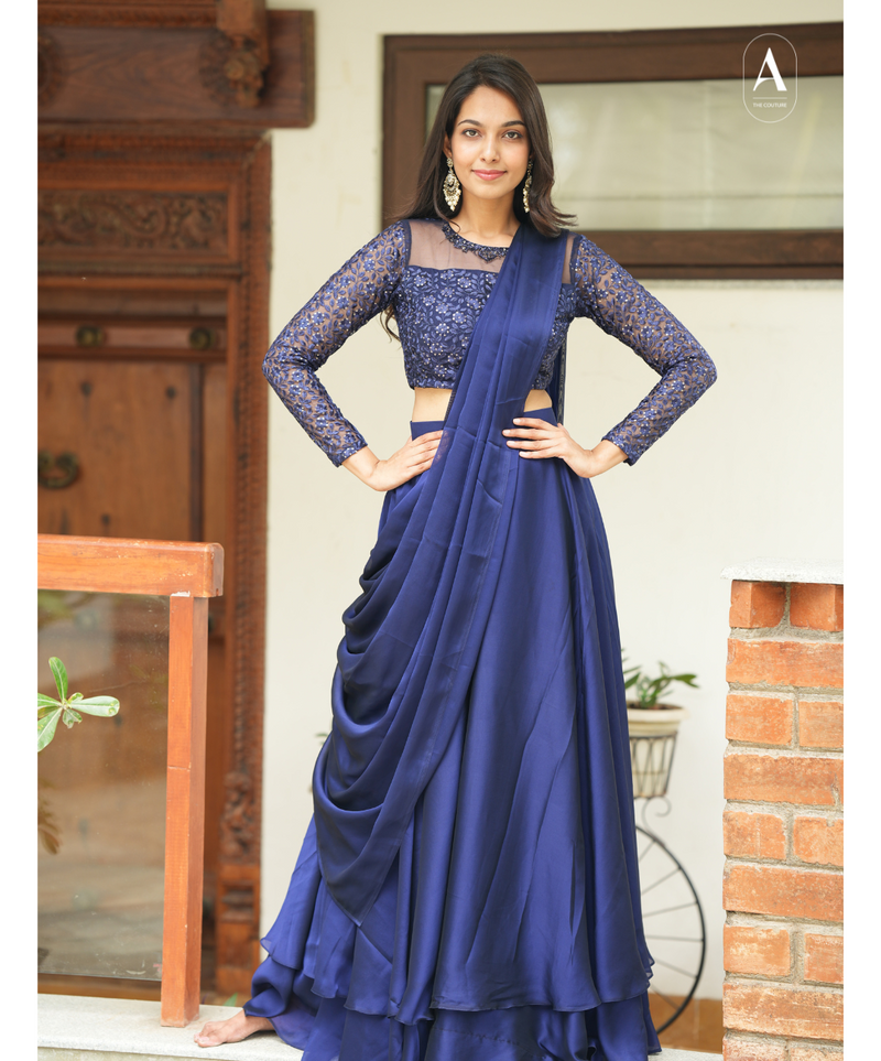 Preethi - Crop top and skirt