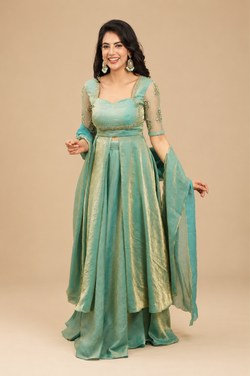 Tamana series 2 | Blue Premium Lehenga Online in India – Wedding & Festive | Akira