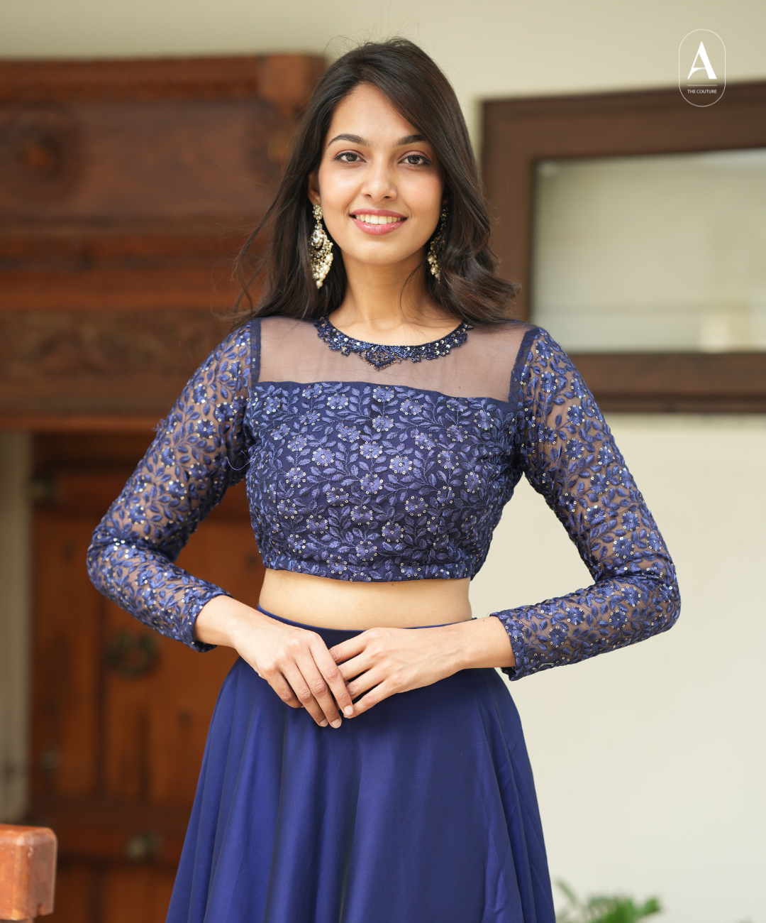 Preethi - Crop top and skirt