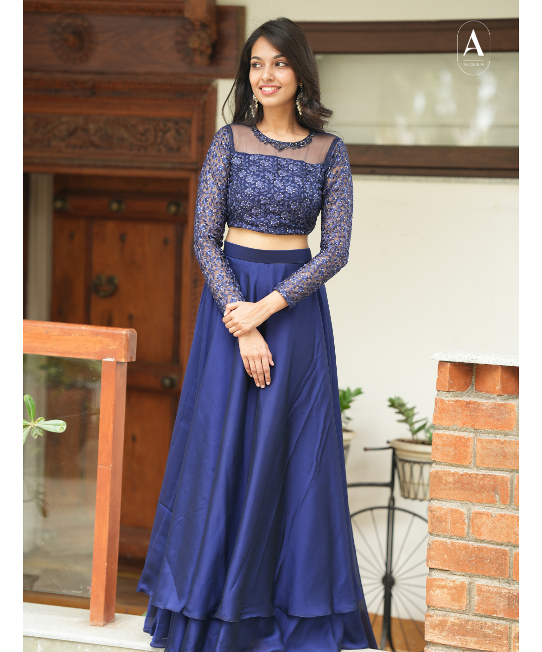 Preethi - Crop top and skirt