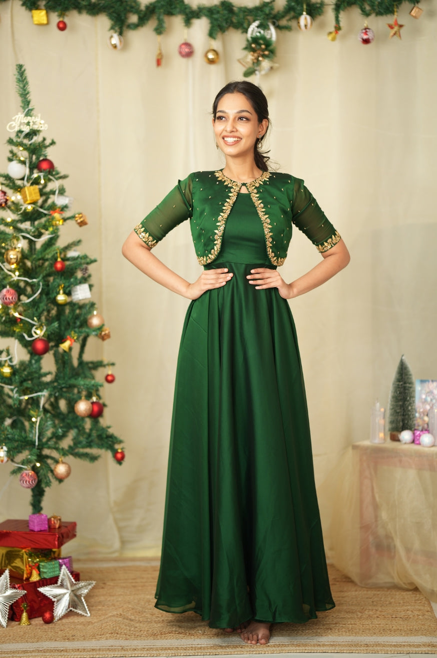 Stella Party Wear Gown for Women | Designer Party Wear Dress India XXXL / White Stella Party Wear Gown for Women | Designer Party Wear Dress India XXXL / White