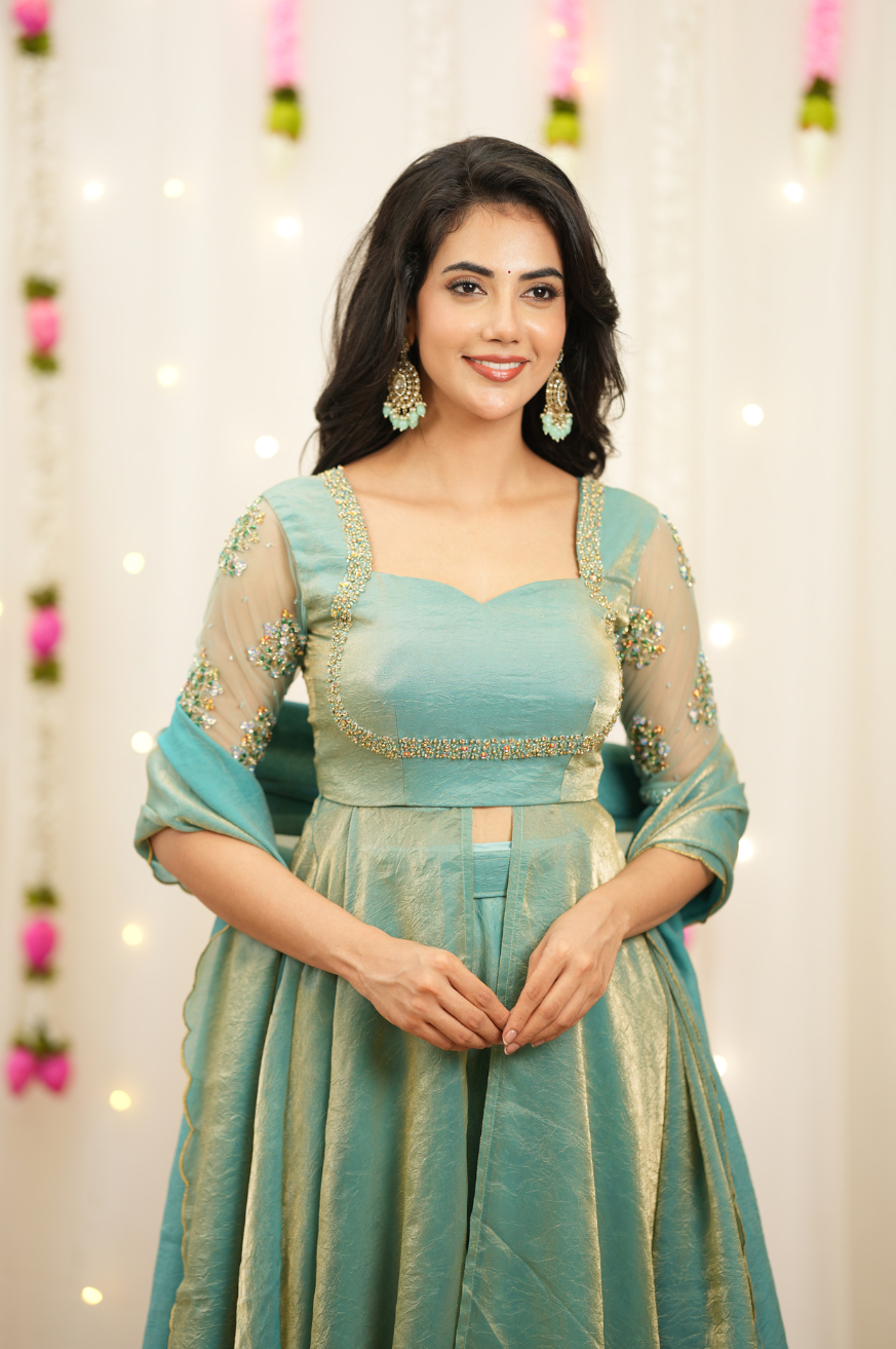 Tamana series 2 | Blue Premium Lehenga Online in India – Wedding & Festive | Akira