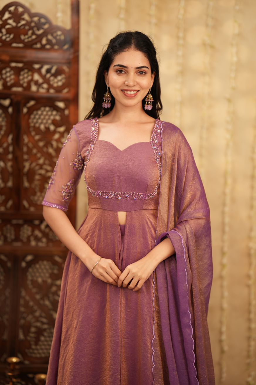 Tamana collection|Lavender Premium Lehenga Online in India for Wedding & Festive Wear | Akira