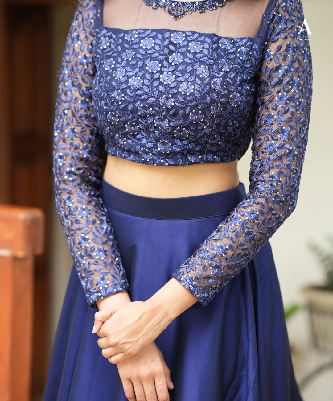 Preethi - Crop top and skirt