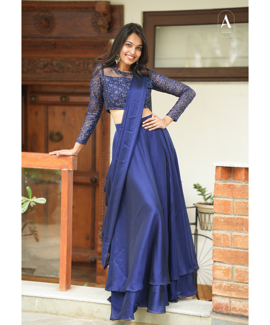 Preethi - Crop top and skirt