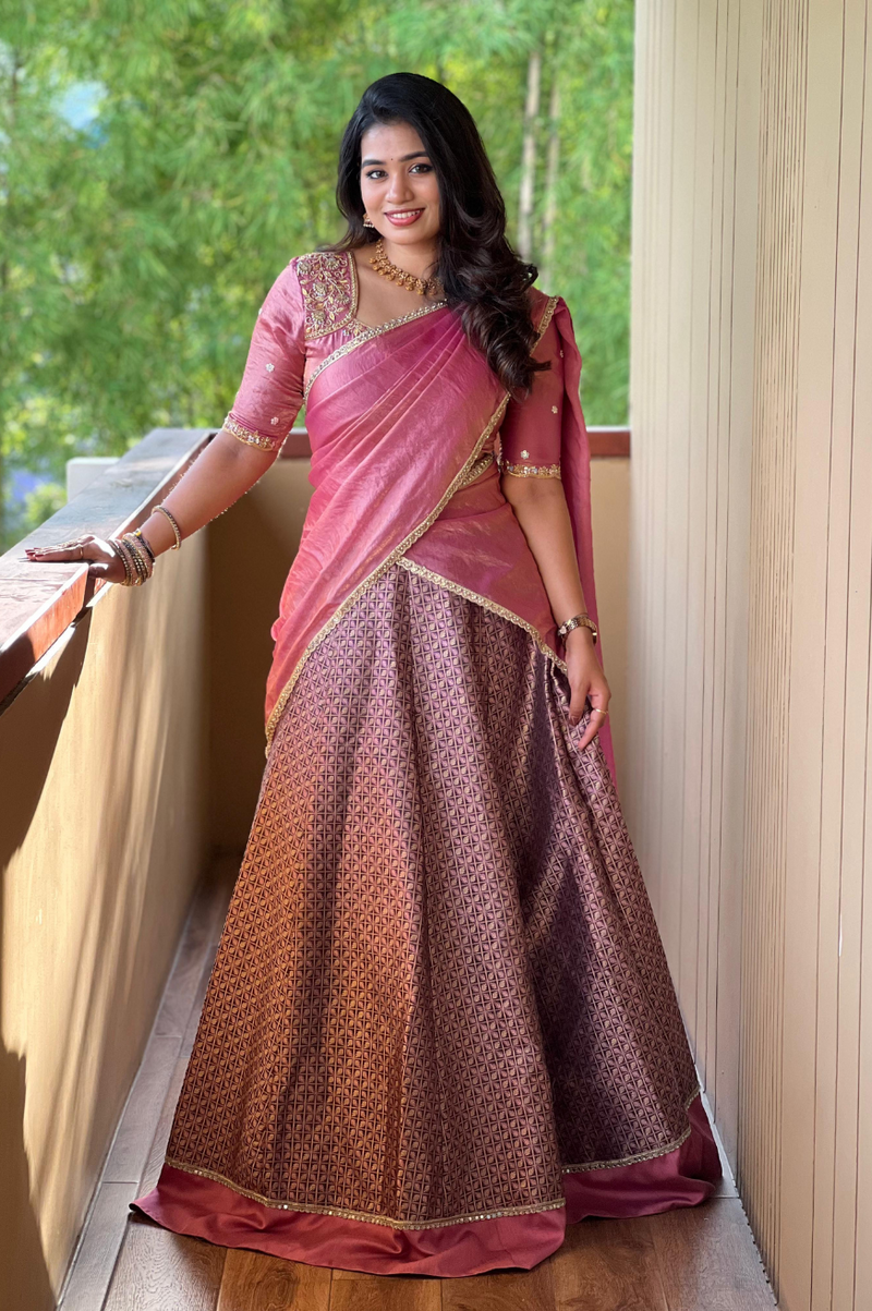 Priya collection premium designer half saree