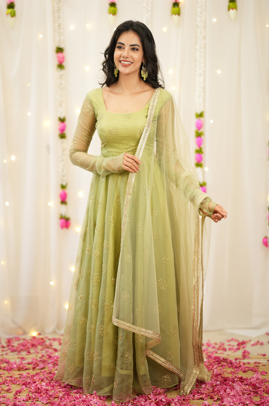 Nivi Premium Designer Anarkali for Wedding Guest & Festive Occasions