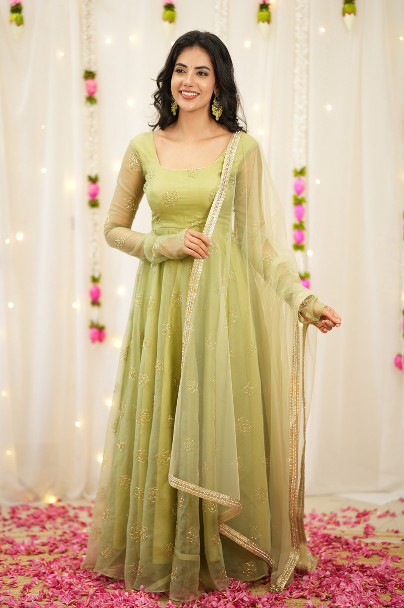Nivi Premium Designer Anarkali for Wedding Guest & Festive Occasions