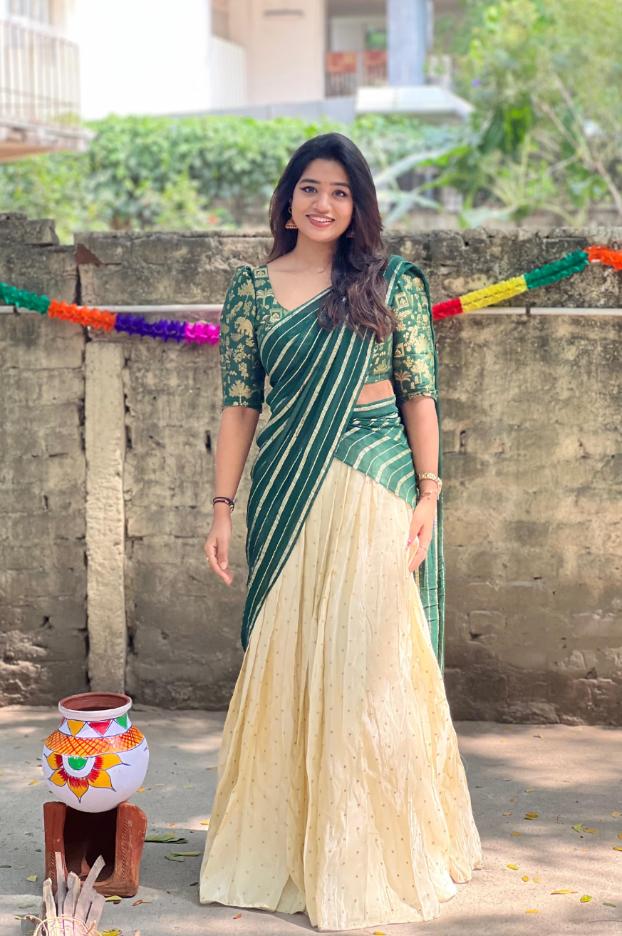 Kalyani 3 Designer Half Saree