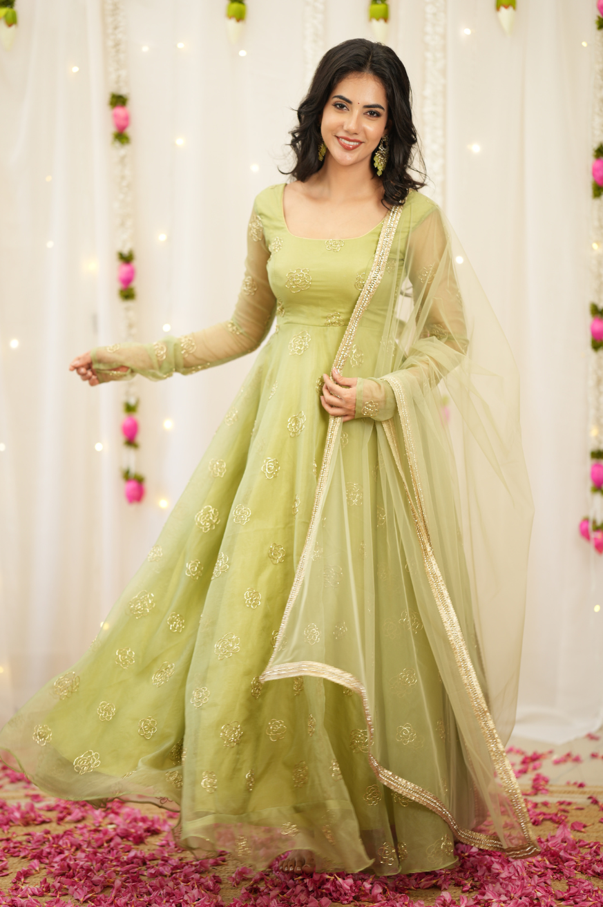Nivi Premium Designer Anarkali for Wedding Guest & Festive Occasions