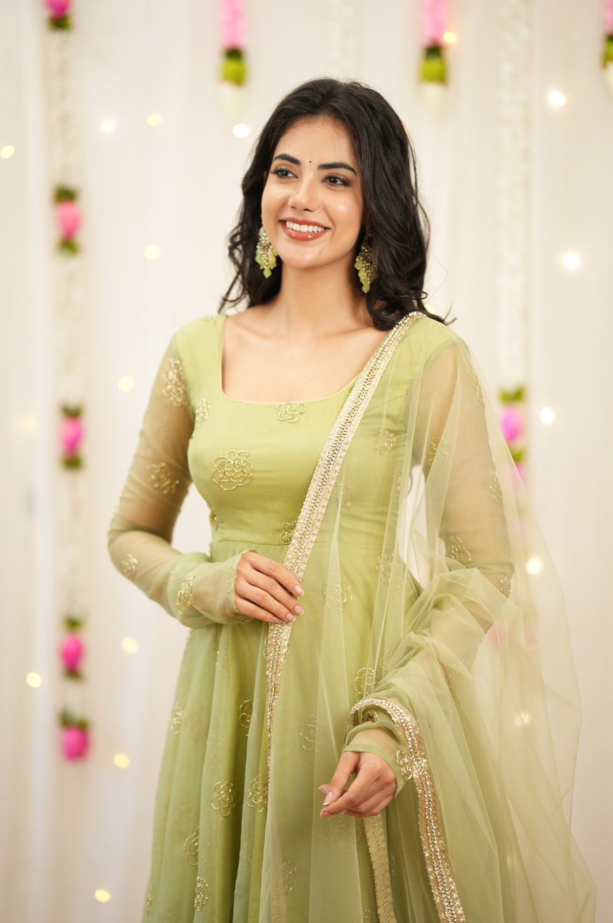 Nivi Premium Designer Anarkali for Wedding Guest & Festive Occasions