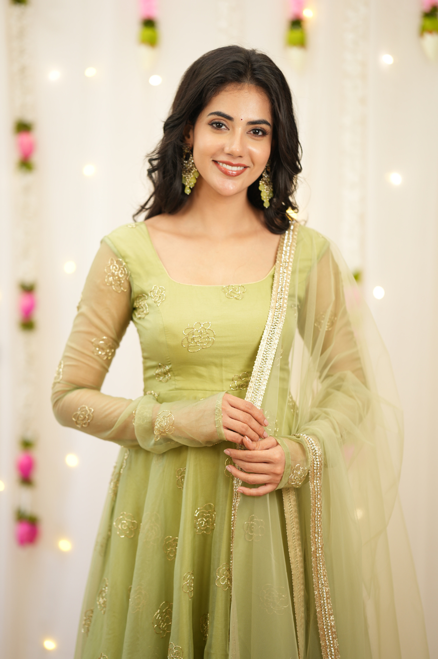 Nivi Premium Designer Anarkali for Wedding Guest & Festive Occasions