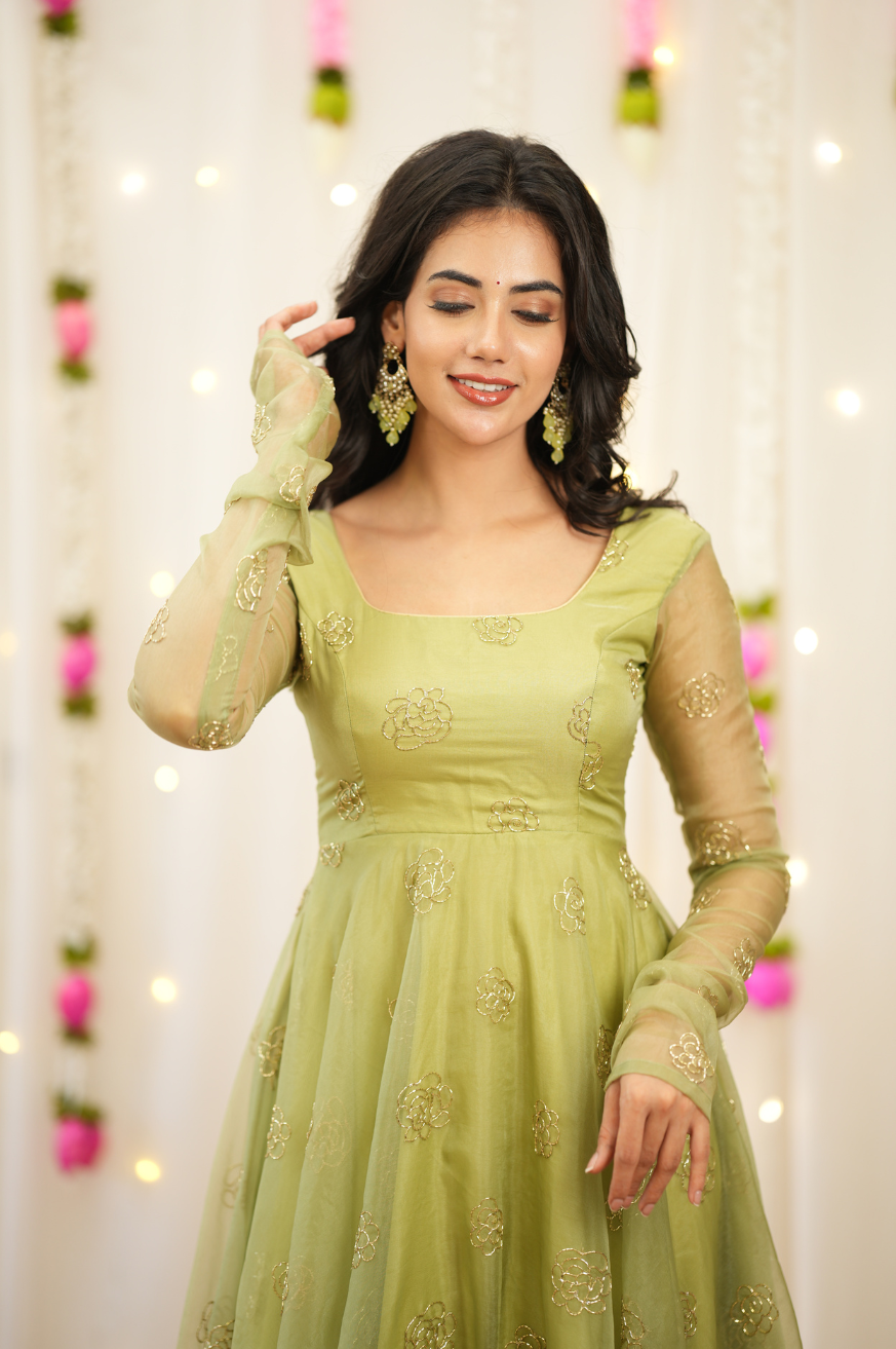 Nivi Premium Designer Anarkali for Wedding Guest & Festive Occasions