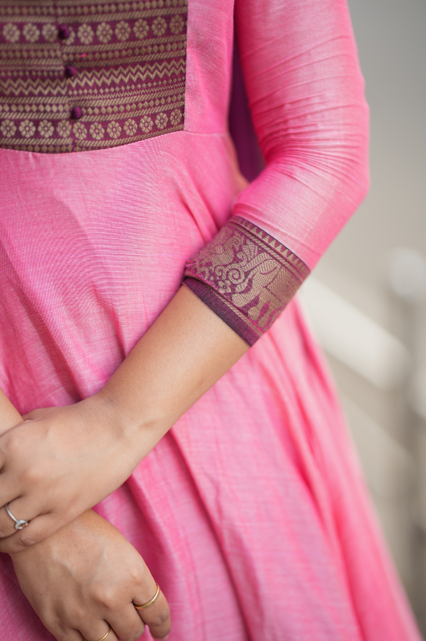Menaka Series 2 collection Pure cotton temple Anarkali