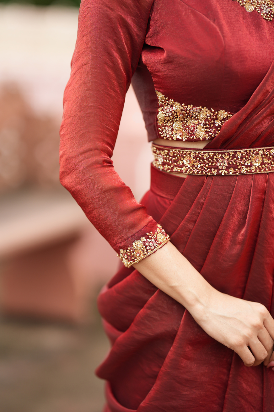 Pragathi Series 2
Premium Festive Designer Drape Dress