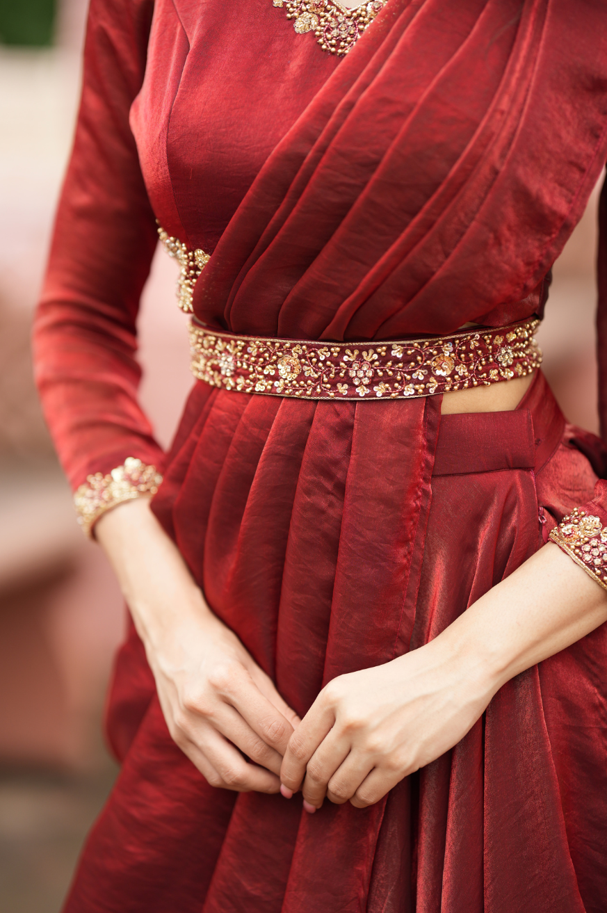 Pragathi Series 2
Premium Festive Designer Drape Dress