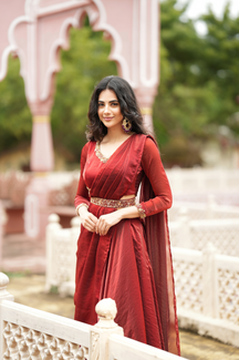 Pragathi Series 2
Premium Festive Designer Drape Dress