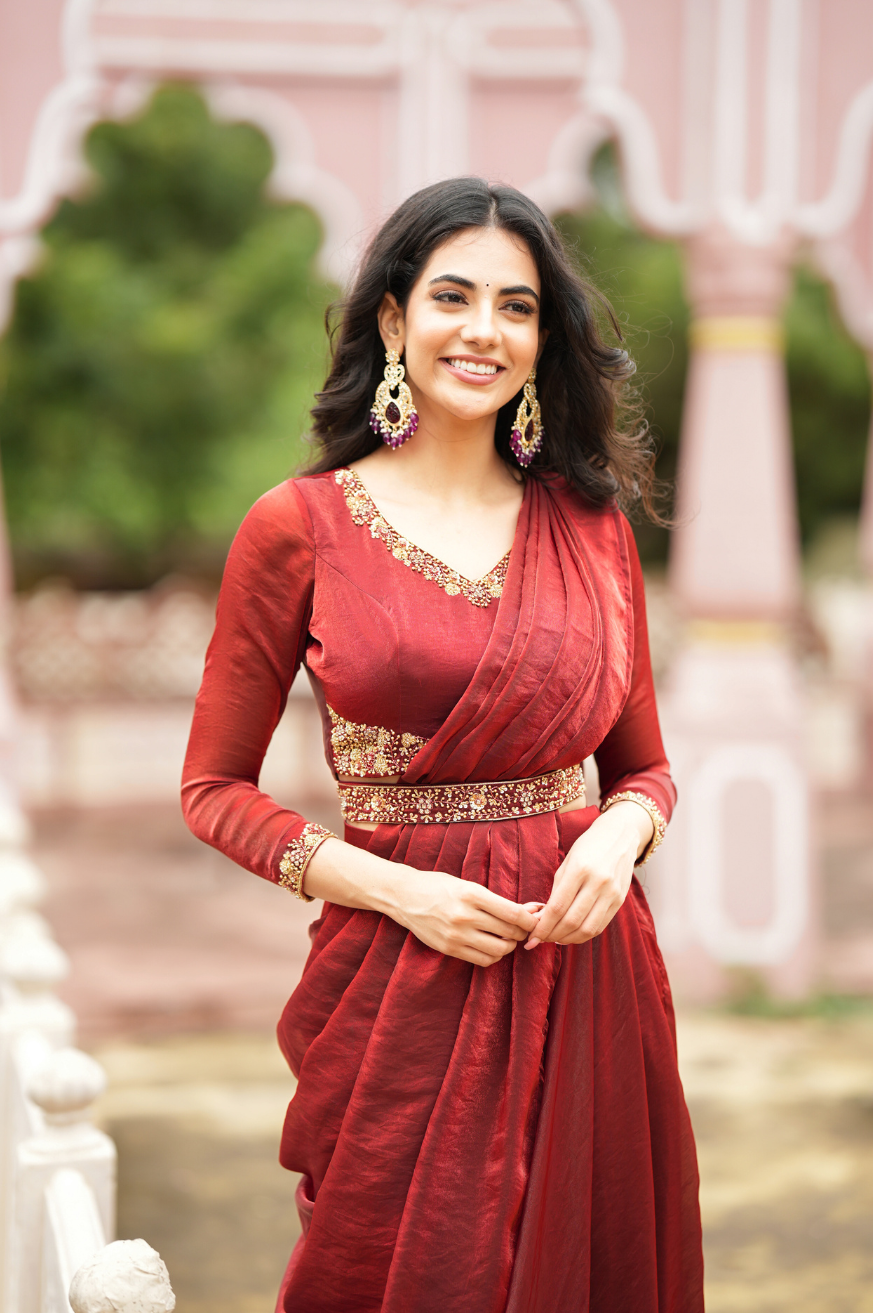 Pragathi Series 2
Premium Festive Designer Drape Dress