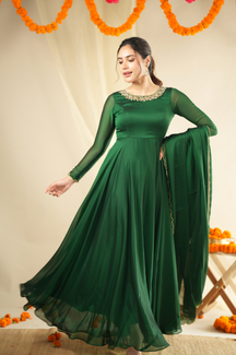 Srija Series 3 collection (Festive Launch) Premium Hand-worked Designer Anarkali
