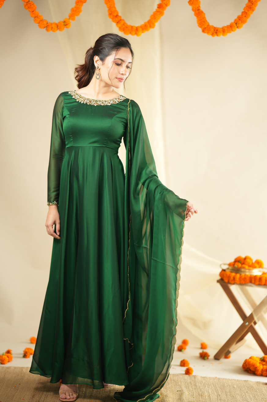 Srija Series 3 collection (Festive Launch) Premium Hand-worked Designer Anarkali