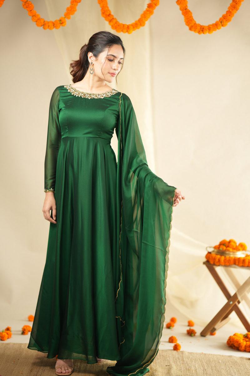Srija Series 3 collection (Festive Launch) Premium Hand-worked Designer Anarkali