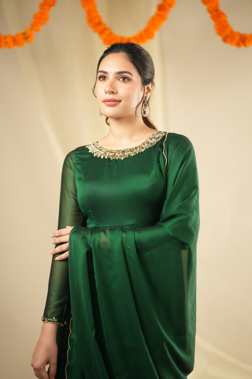 Srija Series 3 collection (Festive Launch) Premium Hand-worked Designer Anarkali